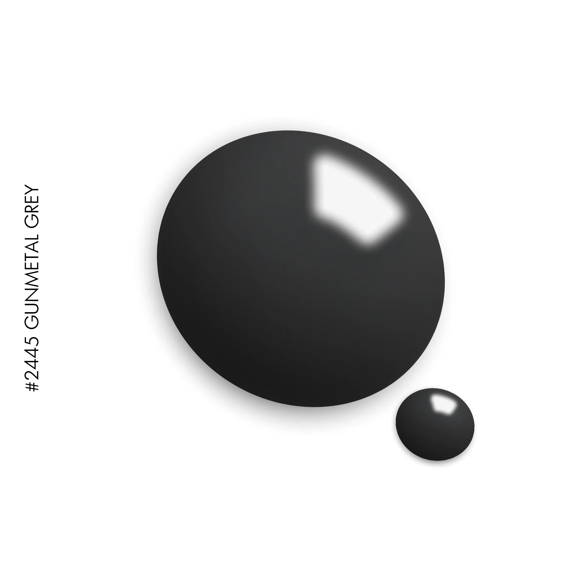 2445 Gunmetal Grey gel polish